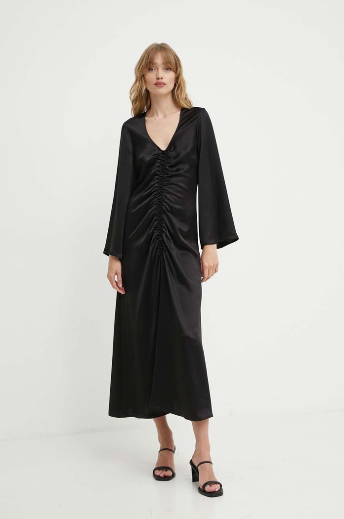 Šaty By Malene Birger LAVENDE Q71625029 černá AW24