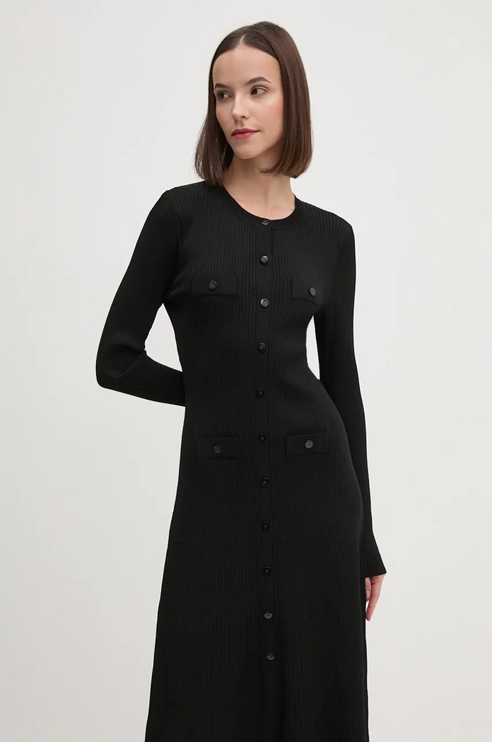 Dkny sukienka czarny D2G4A108