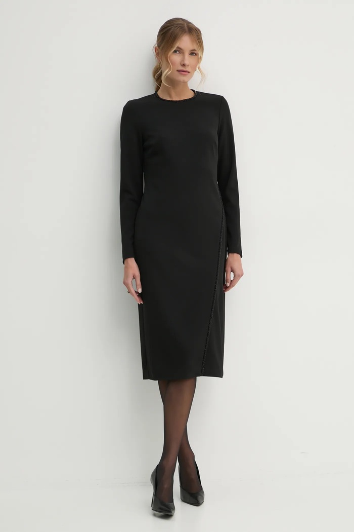 Dkny sukienka DD4H1B60 czarny AW24