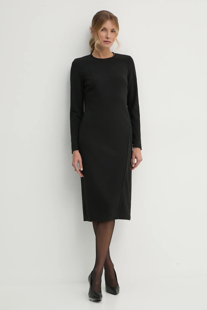 Dkny sukienka DD4H1B60 czarny AW24