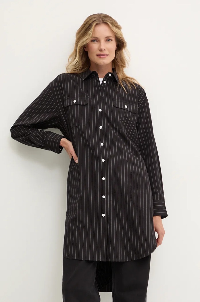 Dkny sukienka wzorzyste czarny D2G4A144