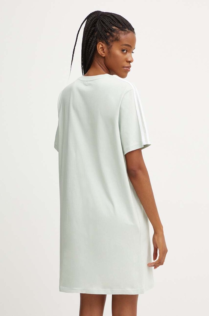 Îmbrăcăminte adidas rochie din bumbac Essentials IY4243 verde
