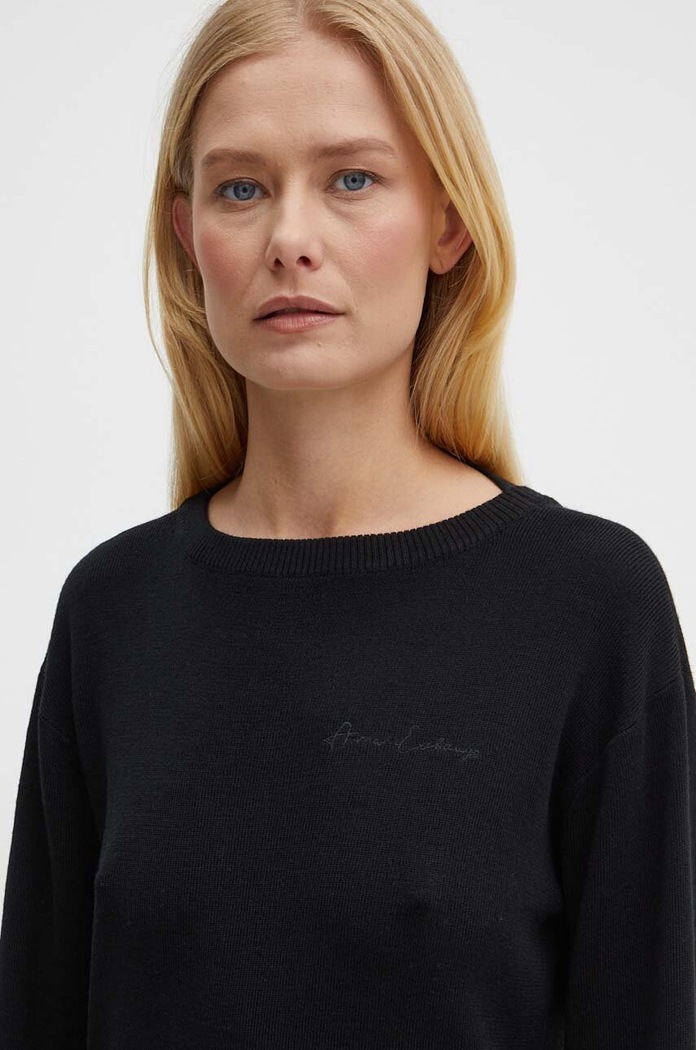 Armani Exchange sukienka z domieszką wełny 6DYA1J.YME3Z czarny