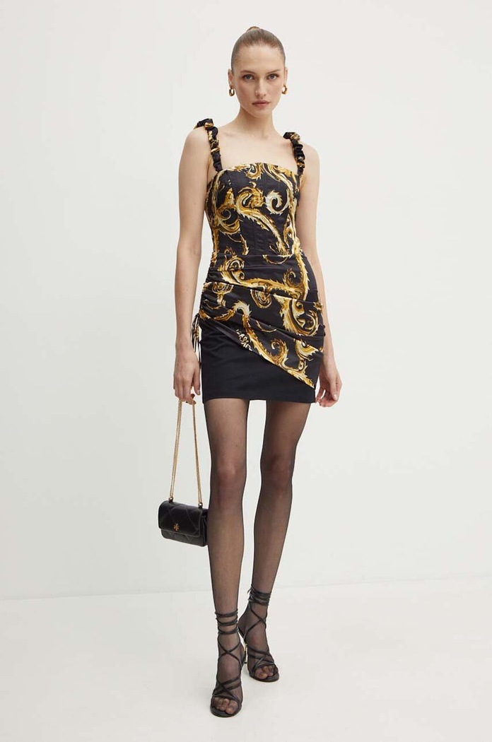 Obleka Versace Jeans Couture 77HAO911.NS520 črna AW24