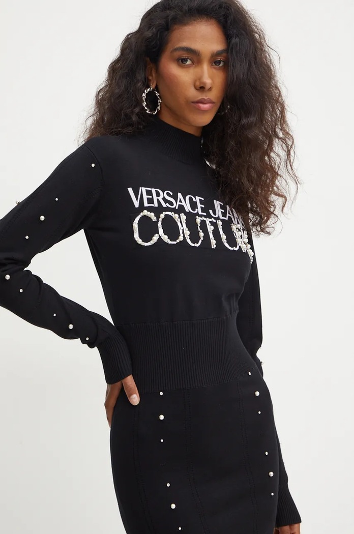 Šaty Versace Jeans Couture černá 77HAOM11.CMN60