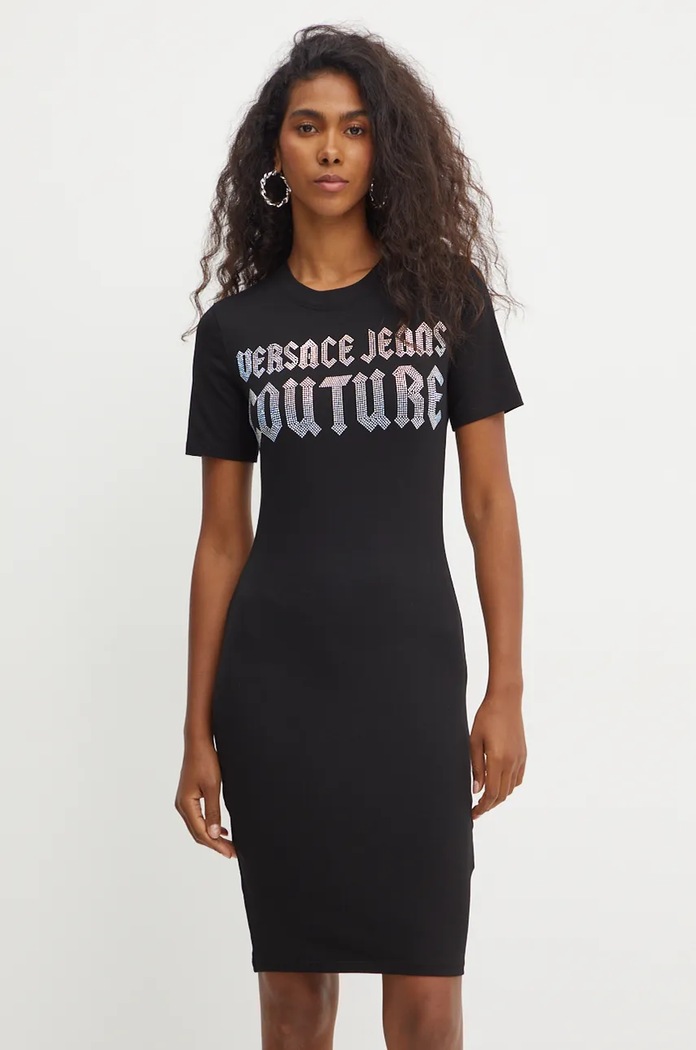 Šaty Versace Jeans Couture mini černá 77HAOL00.CJ02L
