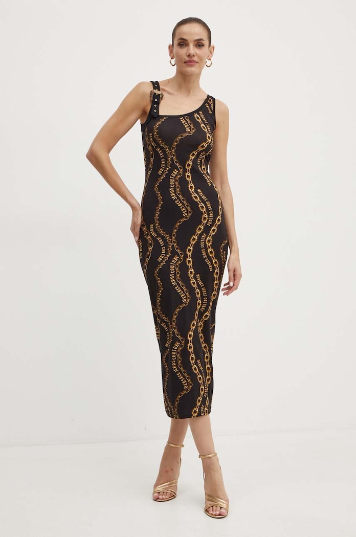 Versace Jeans Couture rochie 77HAO978.JS423 negru AW24
