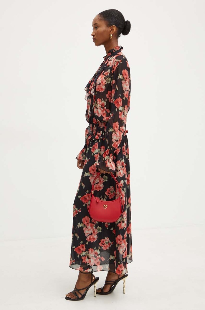 Luisa Spagnoli rochie de matase GIUGNO 541284 negru AW24