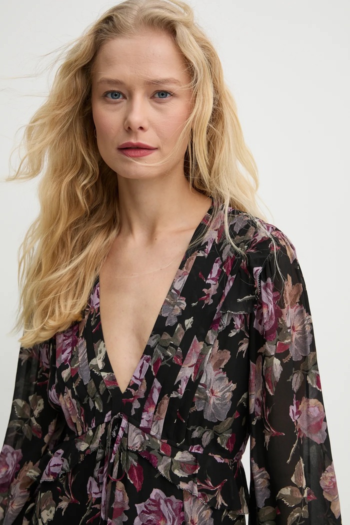 Šaty The Kooples černá FROB29079K