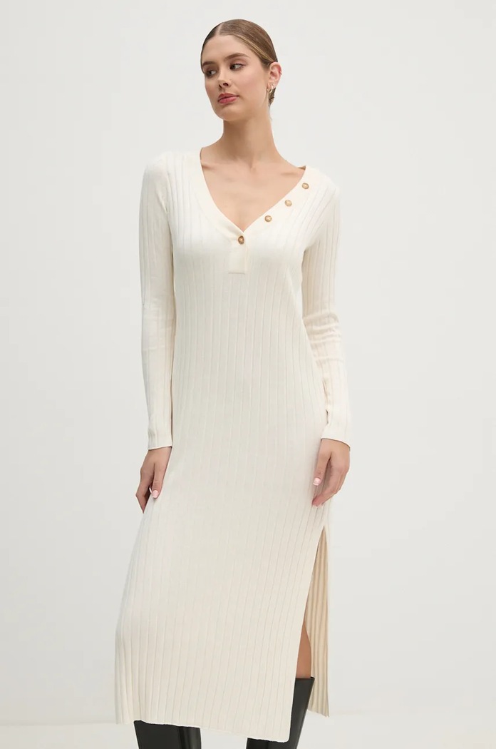 Рокля Pepe Jeans IZABEL DRESS бежов PL953586