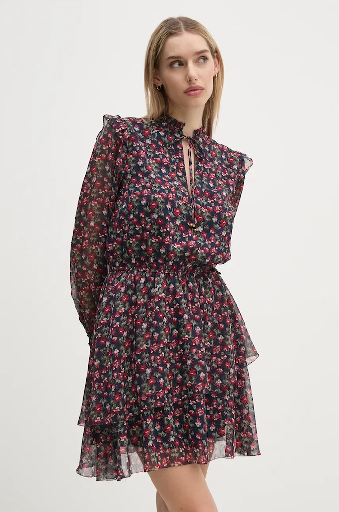 Šaty Pepe Jeans OLIVE mini námořnická modř PL953614