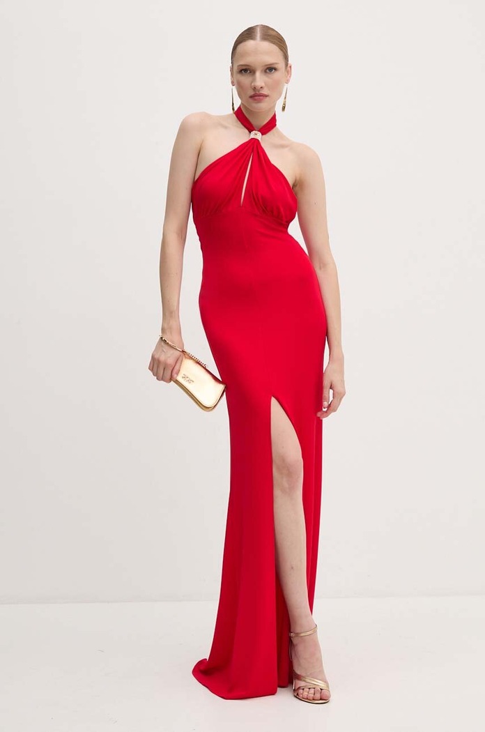 Рокля Elisabetta Franchi трикотаж червен AB71747E2