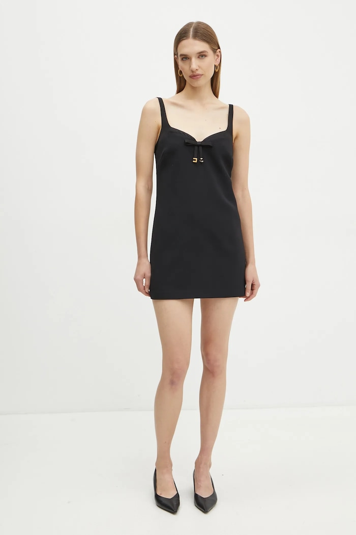 Elisabetta Franchi Φόρεμα Elisabetta Franchi AB73547E2 μαύρο AW24