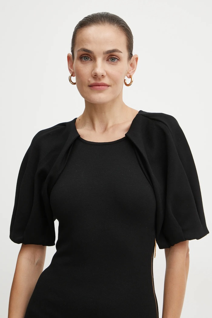 Elisabetta Franchi sukienka czarny AM22M47E2