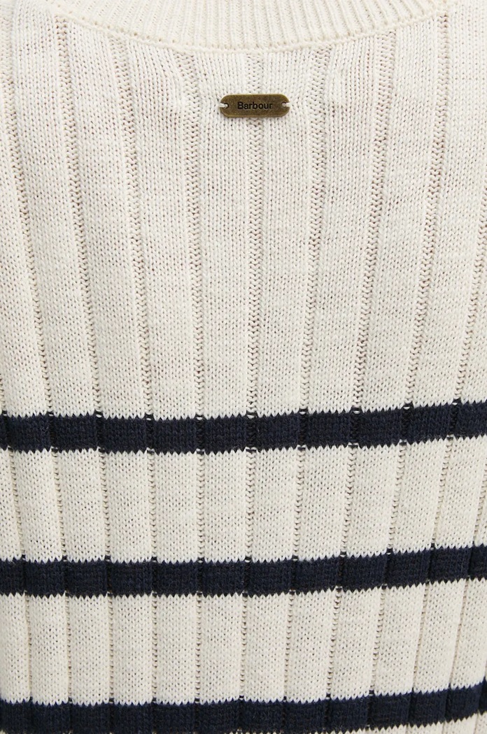 Barbour rochie din bumbac LDR0829 bej