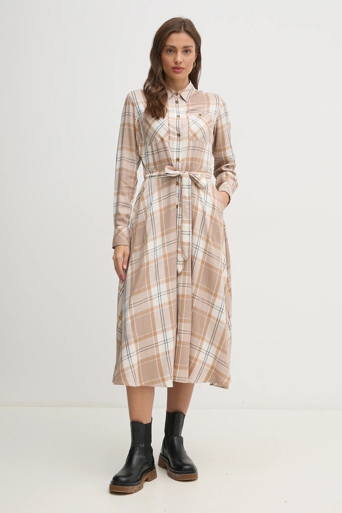 Barbour Rochie bej LDR0859