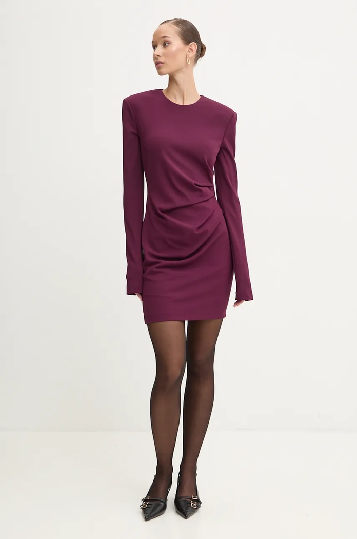 Aniye By Rochie 181426 burgundia AW24