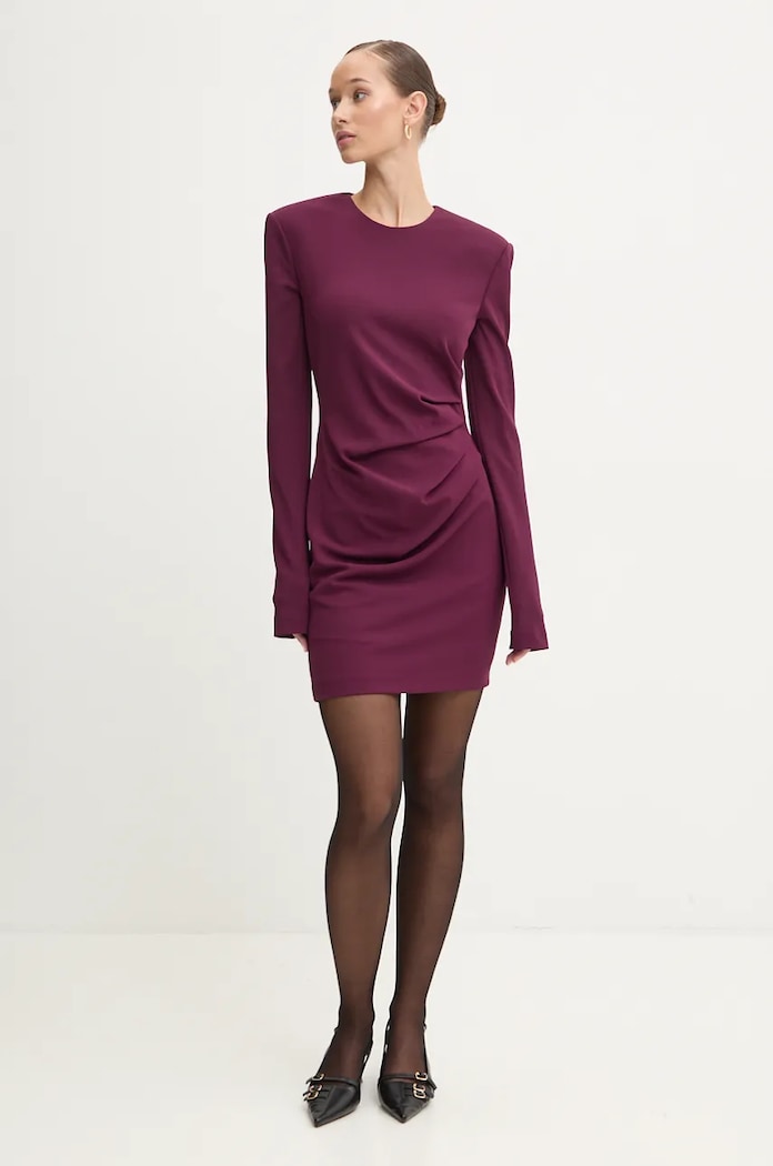 Aniye By Rochie 181426 burgundia AW24