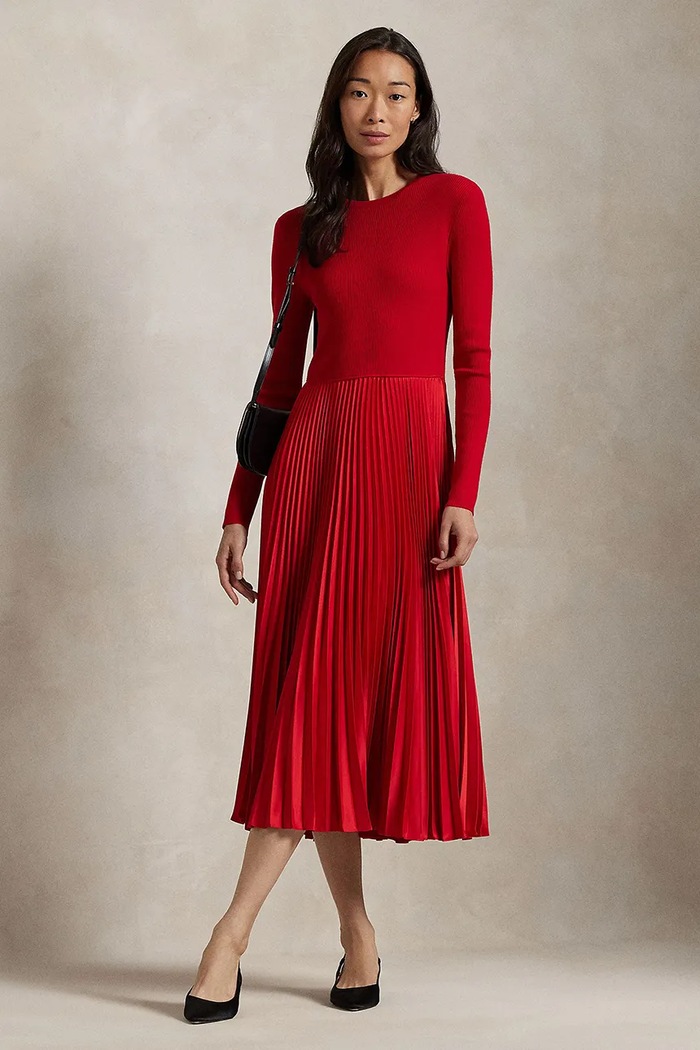 Polo Ralph Lauren dress plain red 211948693