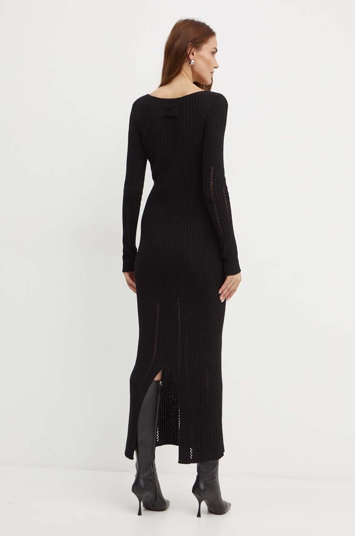 Odzież Twinset sukienka z domieszką wełny 242TP3440 czarny