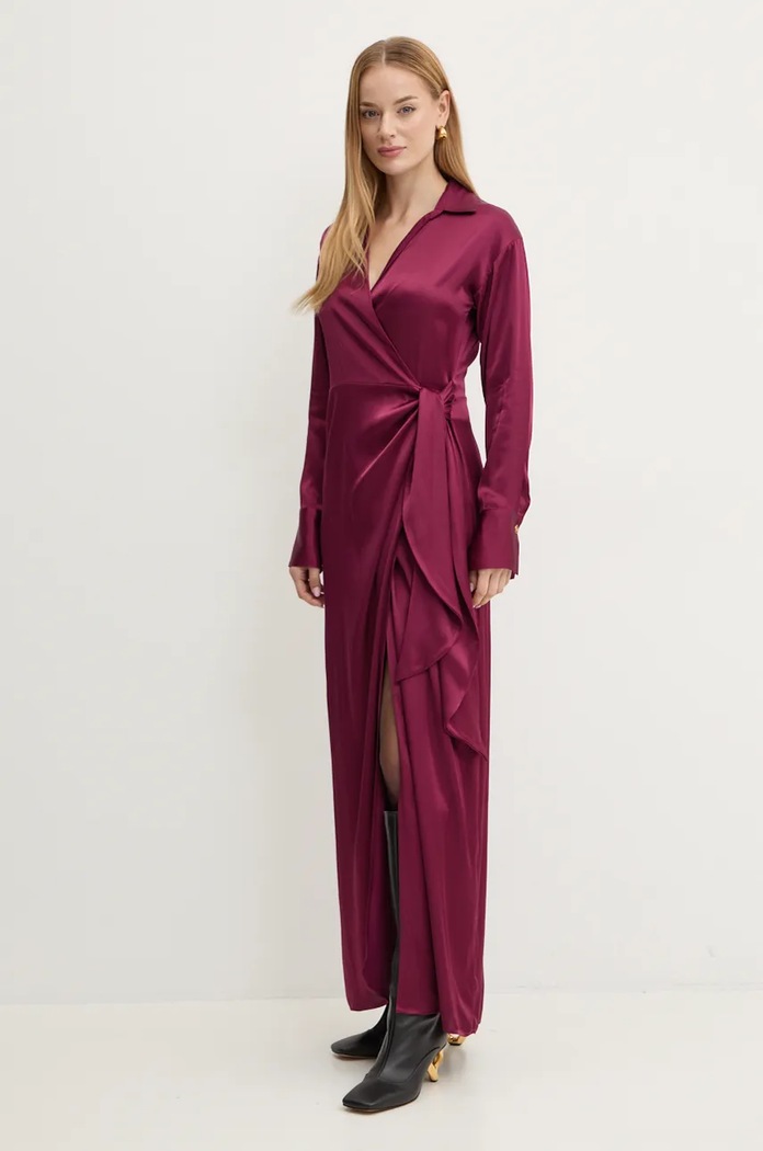 Šaty Twinset 242TF2121 burgundské AW24