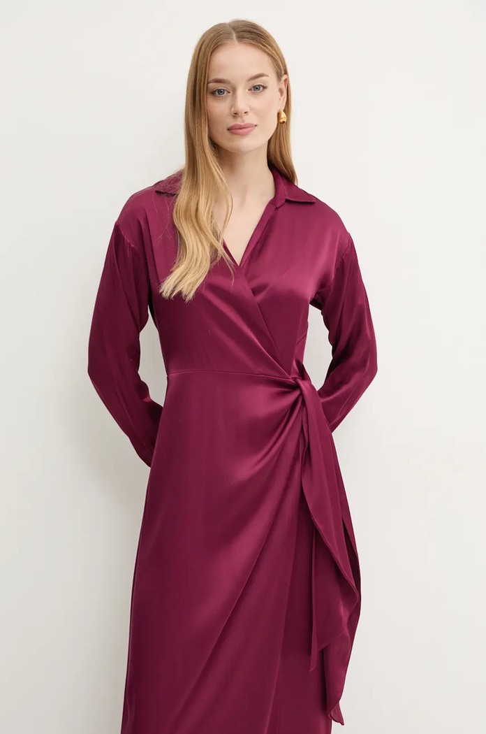 Šaty Twinset burgundské 242TF2121
