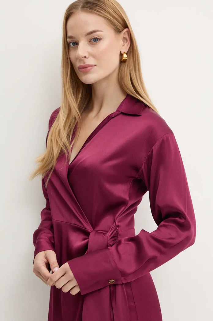 Šaty Twinset 242TF2121 burgundské
