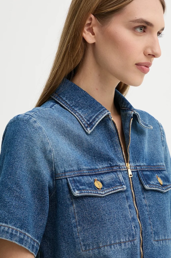 A.P.C. sukienka jeansowa robe amanda niebieski COGZU.F35104