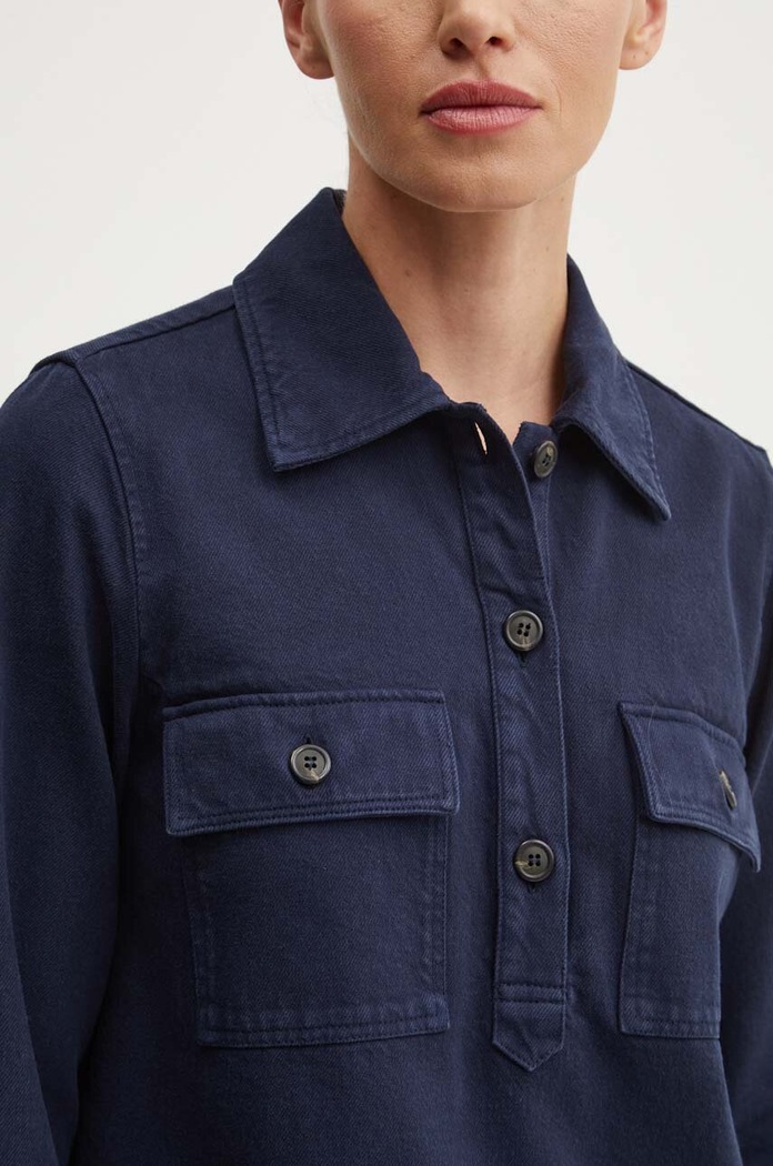 Rochie din denim robe mia A.P.C. bleumarin COGZV.F05878