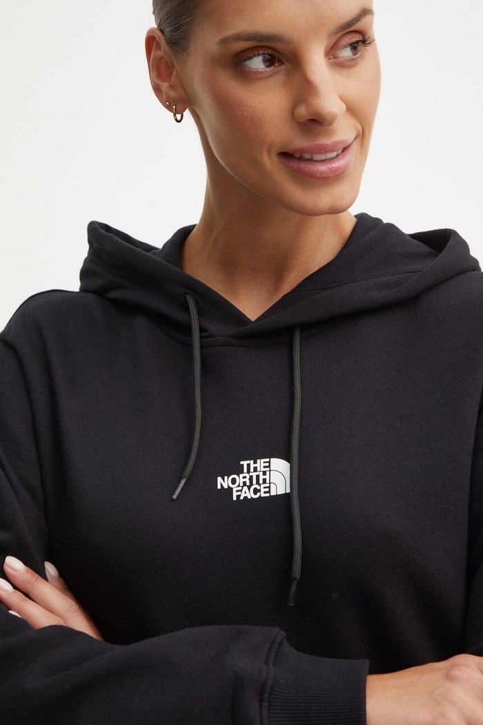 Sukienka bawełniana Zumu Hooded Dress The North Face NF0A89F8JK31 czarny