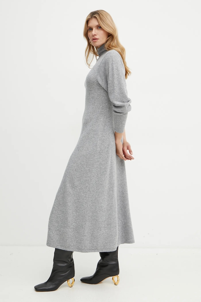 Vlněné šaty MAX&Co. 2426326014200 šedá AW24