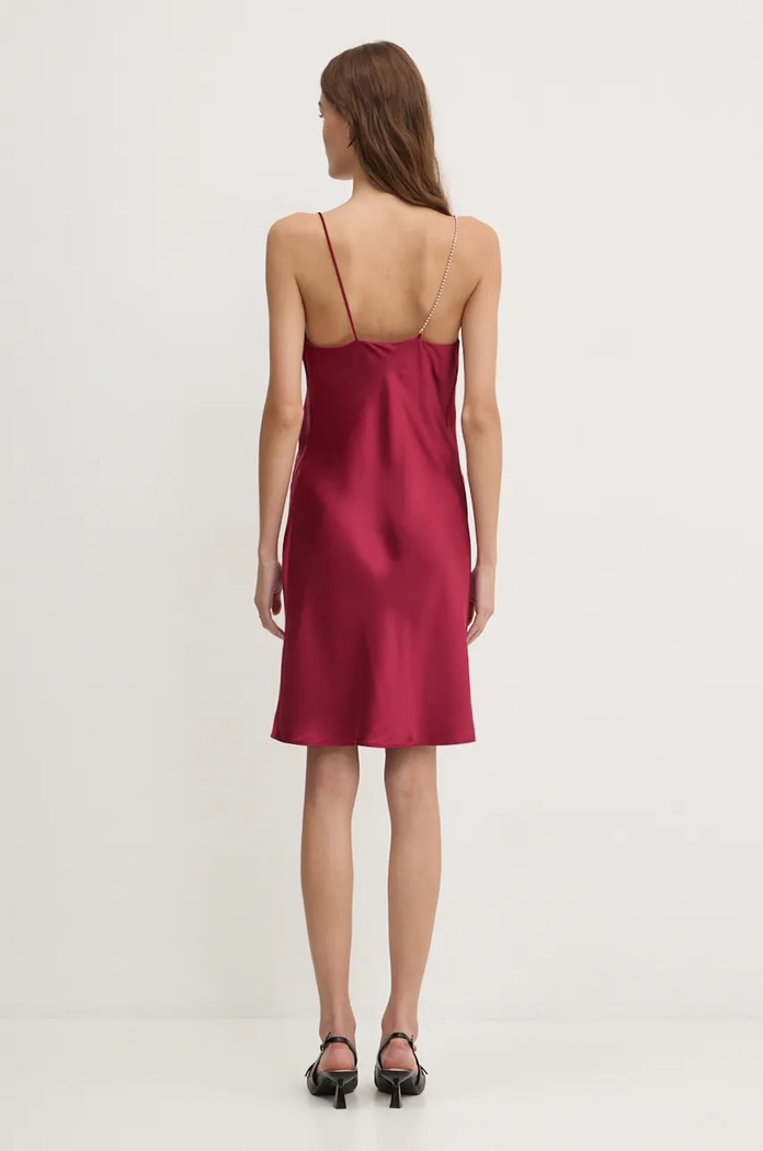 Šaty HUGO 50523551 burgundské AW24