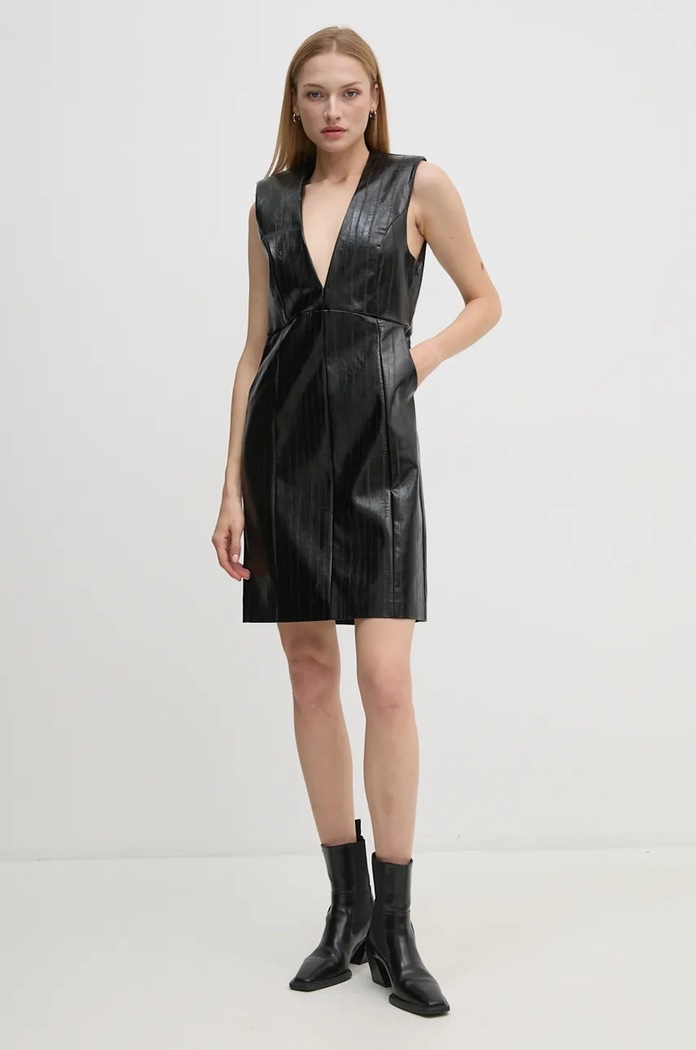 Φόρεμα Sisley 4S6DLV06O μαύρο AW24