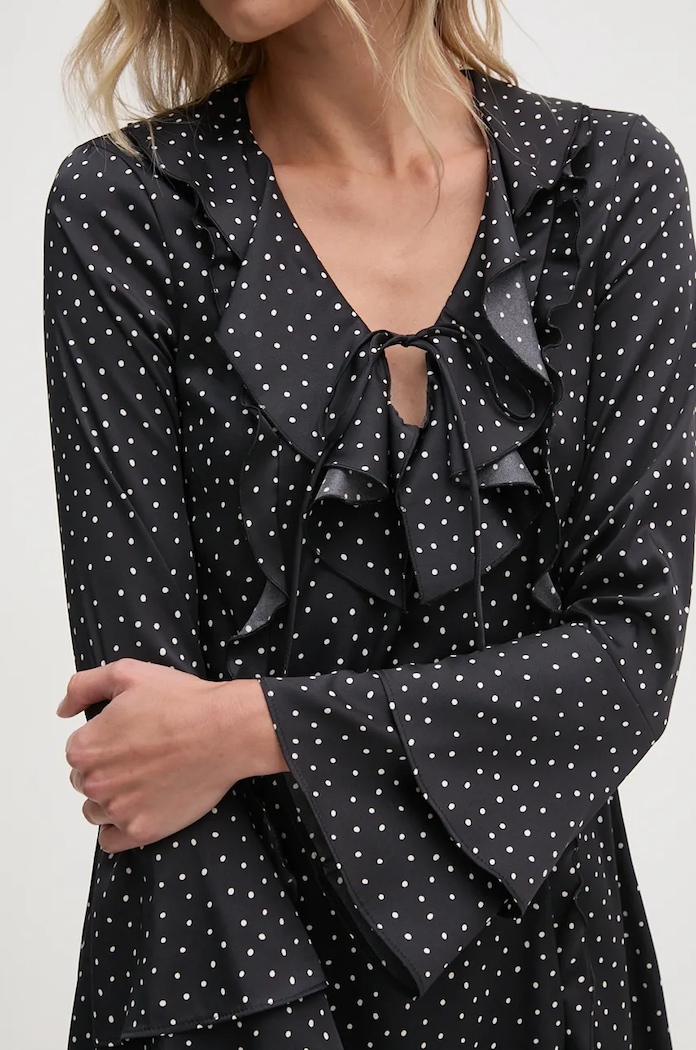 Haljina Sisley 4ETLLV06V crna