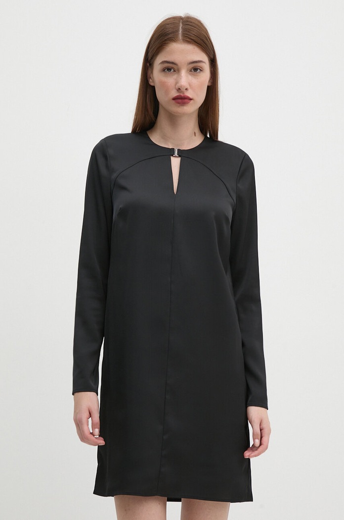 Рокля Calvin Klein със закопчаване черен K20K207995