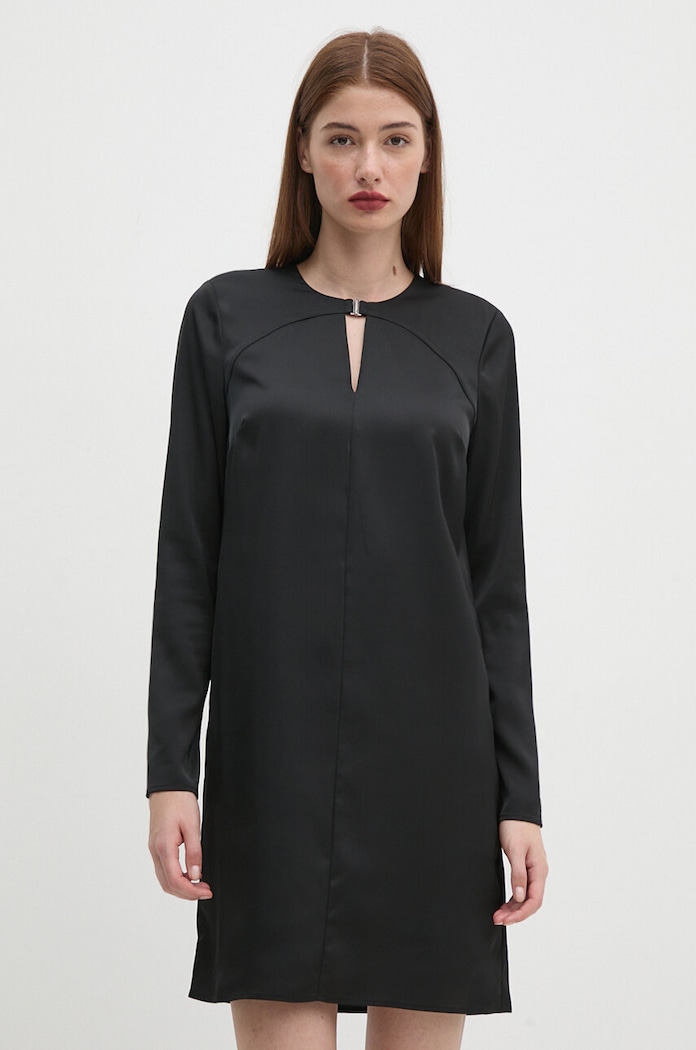 Рокля Calvin Klein със закопчаване черен K20K207995