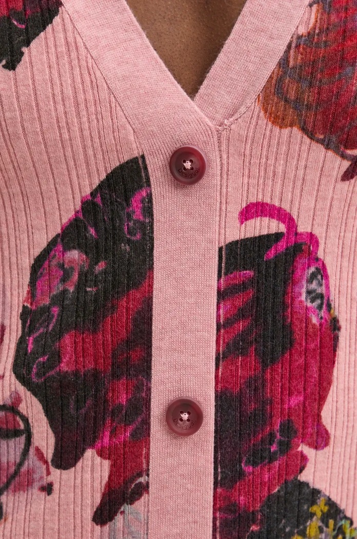 Šaty Desigual MAXFLOWER SCR růžová 24WWVF11