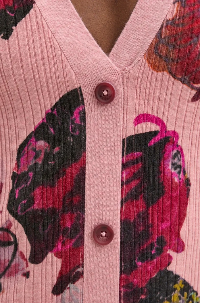 Šaty Desigual MAXFLOWER SCR růžová 24WWVF11