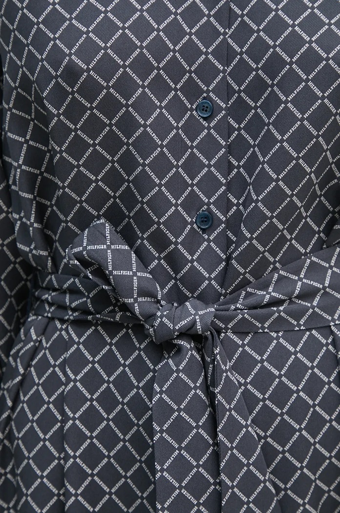 Šaty Tommy Hilfiger WW0WW43032 námořnická modř