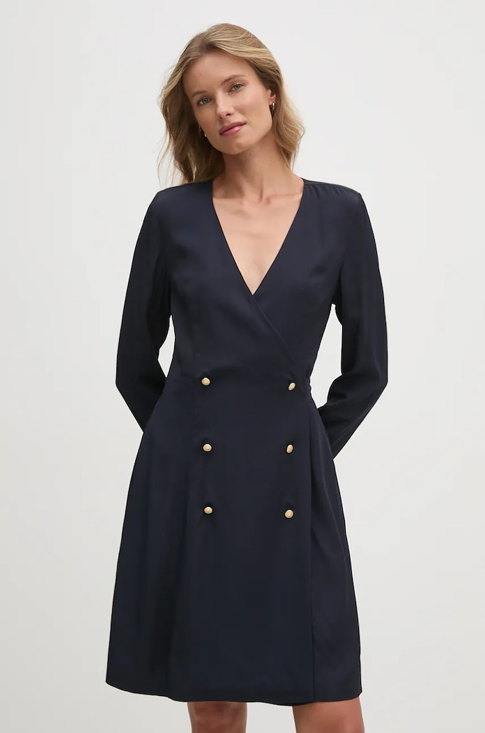 Tommy Hilfiger Šaty Tommy Hilfiger námořnická modř WW0WW43034