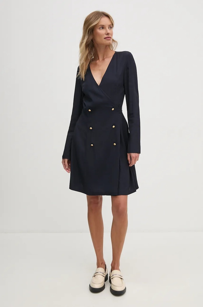 Tommy Hilfiger Šaty Tommy Hilfiger WW0WW43034 námořnická modř AW24
