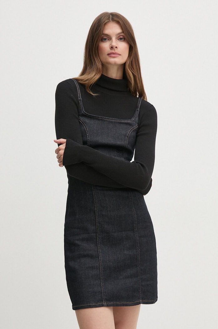 Oblečenie Rifľové šaty Calvin Klein Jeans J20J223980 tmavomodrá
