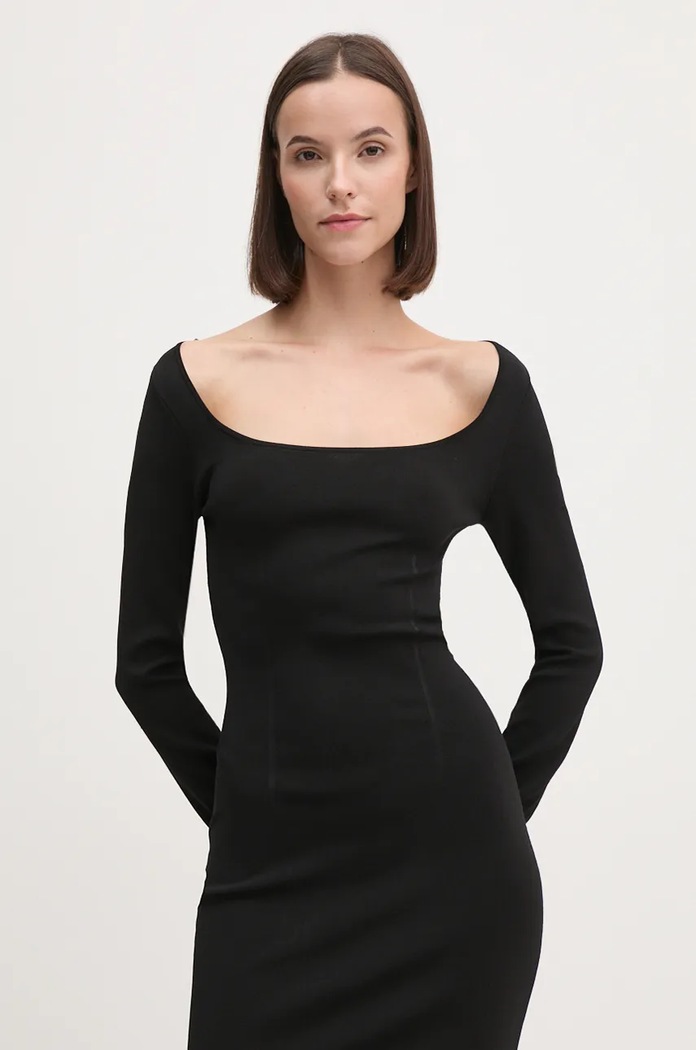 Šaty Calvin Klein Jeans černá J20J224158