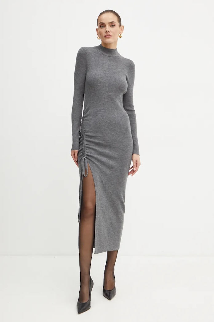MICHAEL Michael Kors rochie din lana MF482LZ4VR gri