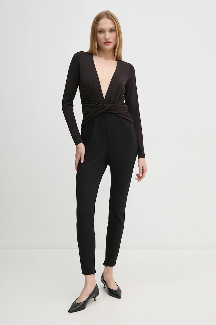 MICHAEL Michael Kors salopetă MF482MVAPQ negru AW24