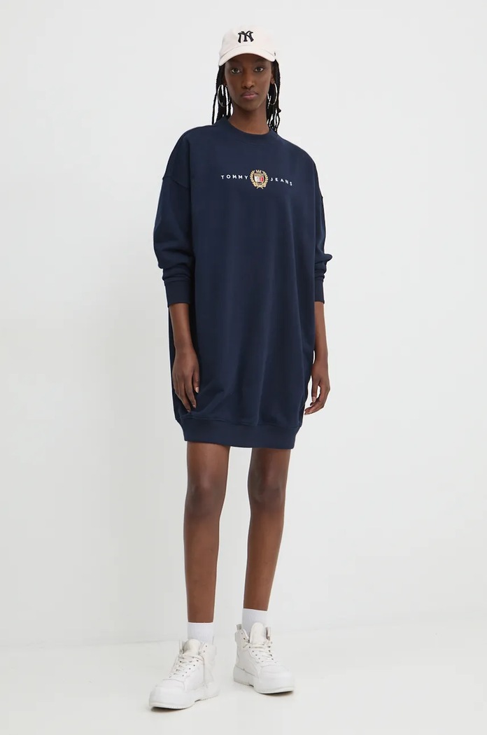 Šaty Tommy Jeans DW0DW18715 námořnická modř AW24