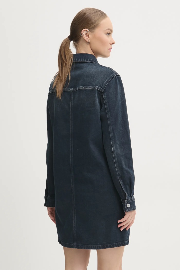 Oblečenie Rifľové šaty Tommy Jeans DW0DW19735 tmavomodrá