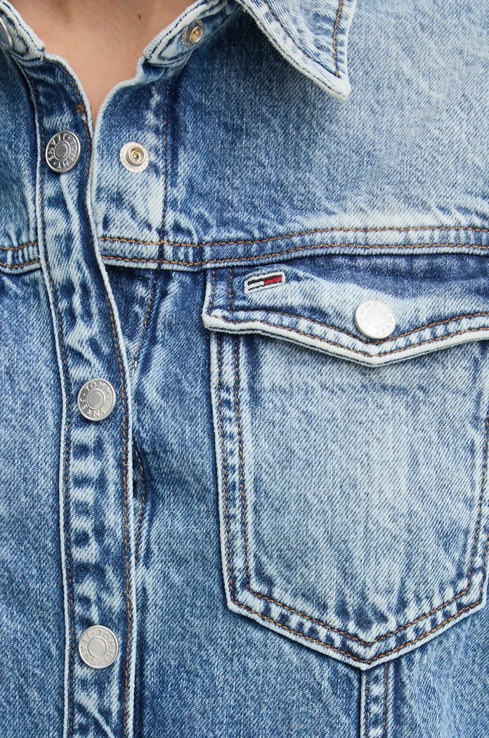 Tommy Jeans sukienka jeansowa DW0DW19748 niebieski