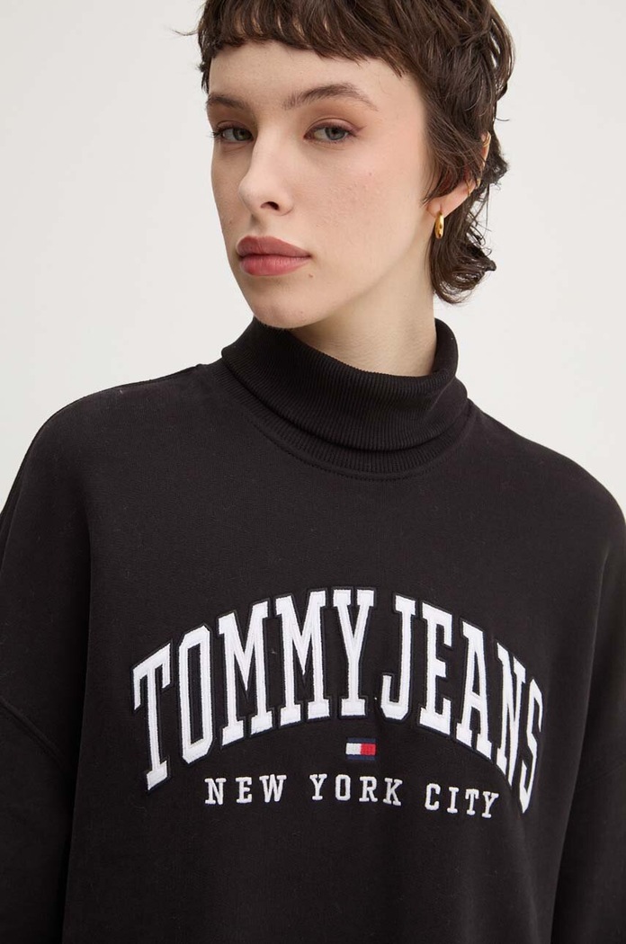 Bavlnené šaty Tommy Jeans DW0DW19808 čierna