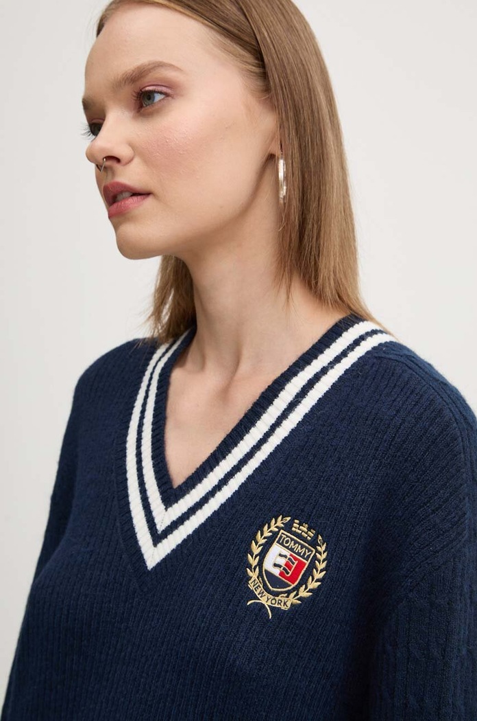 Šaty Tommy Jeans námořnická modř DW0DW19810